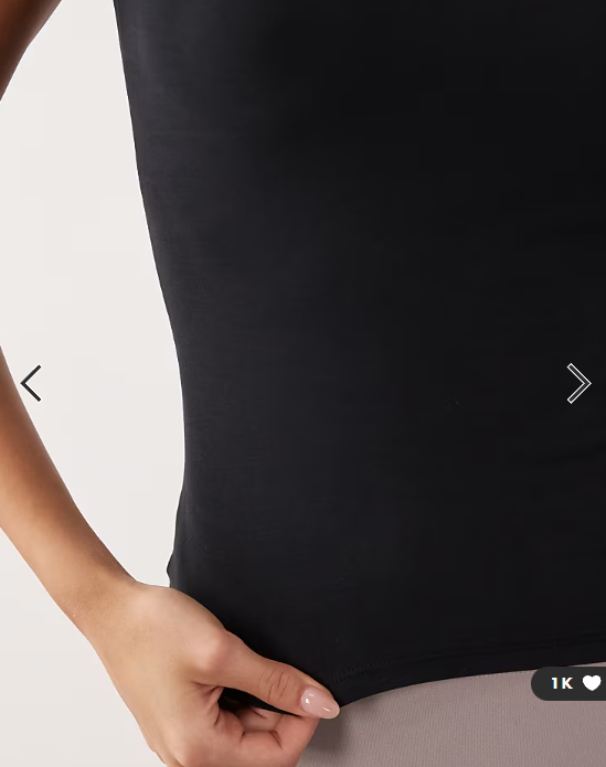 4505 fitted cotton everyday T-shirt with quick dry finish in black