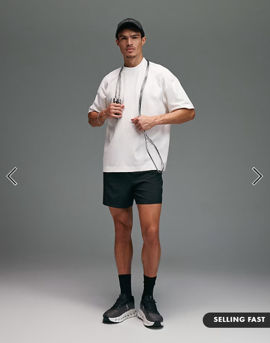 4505 Icon heavyweight cotton oversized t-shirt with quick dry finish in off white.