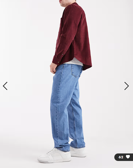 ONLY & SONS Edge straight fit jeans in mid blue