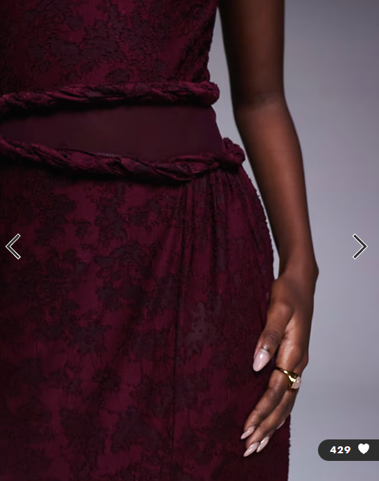 ASOS DESIGN high neck devore twist detail maxi dress with sheer panel in burgundy