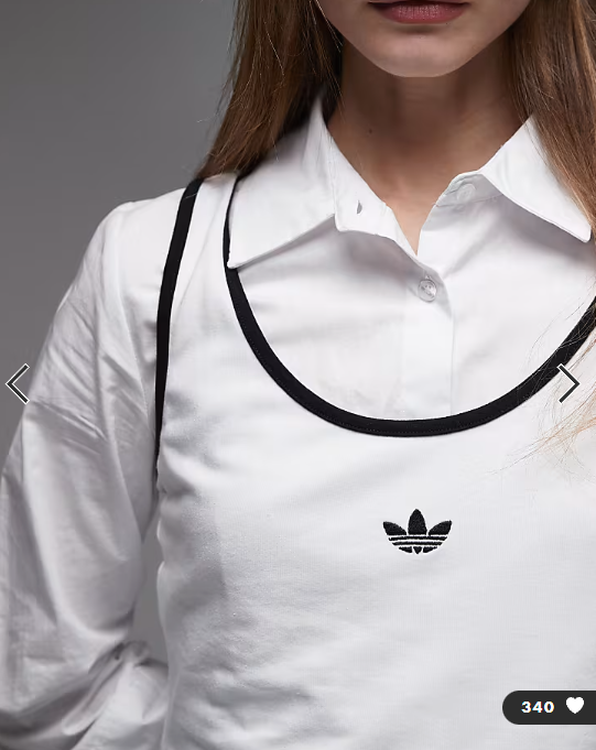 adidas Originals x ASOS vest in white