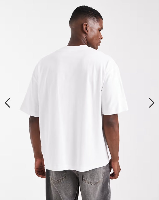 ASOS DESIGN heavyweight oversized t-shirt in white .