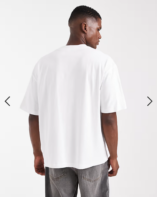 ASOS DESIGN heavyweight oversized t-shirt in white .
