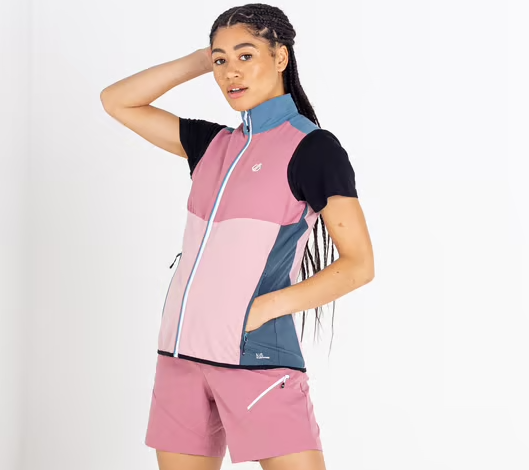 Dare2b Duplicity II Softshell Bodywarmer Dames Roze.