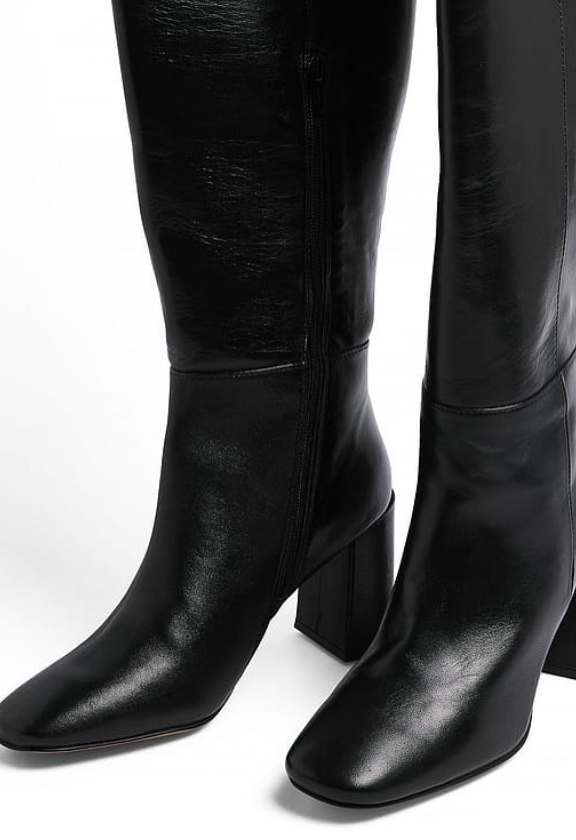 Leather Knee High Boots