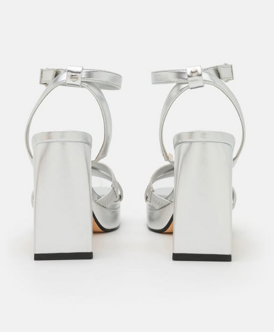 Buffalo - CHERRY GLAM - High heeled sandals - silver