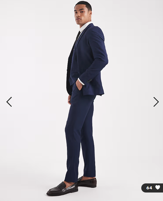 Jack & Jones super slim trousers in dark navy