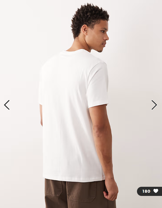 ASOS DESIGN heavyweight t-shirt with regular fit in white .
