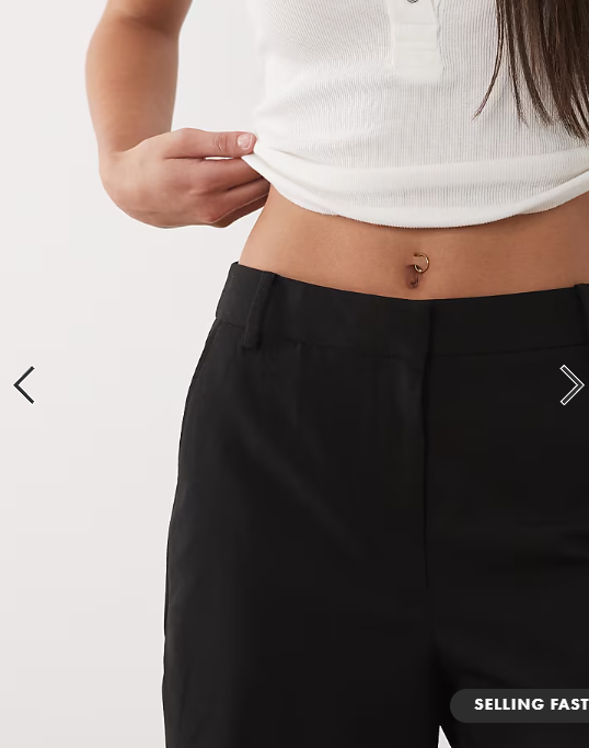 ASOS DESIGN tailored slim straight trousers in black