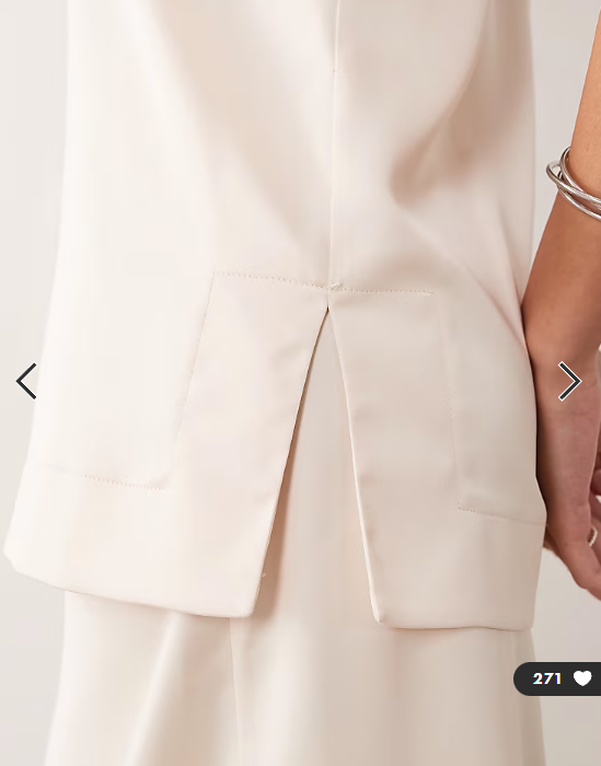 ASOS DESIGN co-ord sleeveless high neck top in satin
