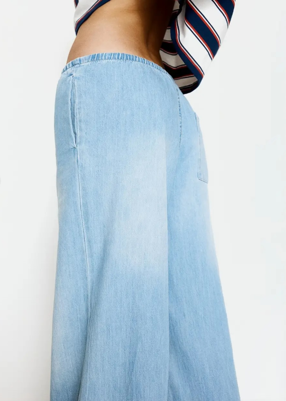 H&M Denim Drawstring Trousers