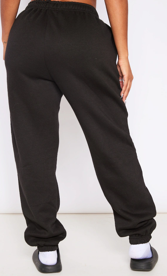 Shape Black Pocket Detail High Waisted Joggers