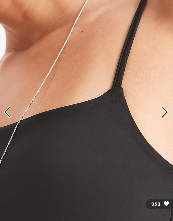 ASOS DESIGN Sculpting cropped cami top in black