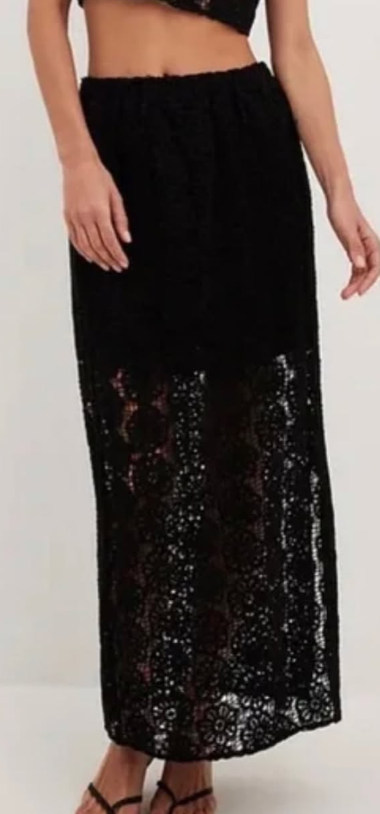 NA-KD Crochet Knitted Maxi Skirt