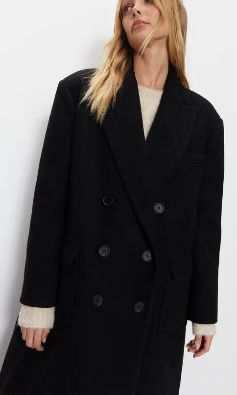 Warehouse Premium Wool Look Tailored Coat