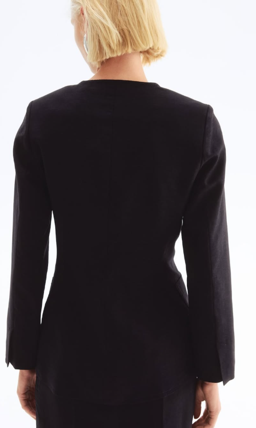 H&M - LINEN-BLEND BLAZER