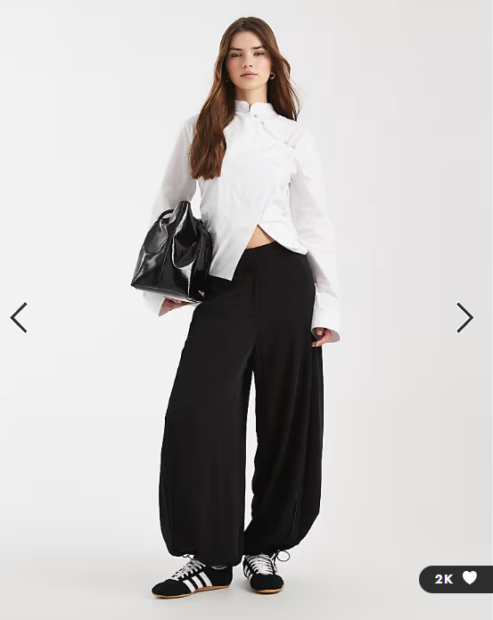ASOS DESIGN mandarin collar cinch fitted shirt in white