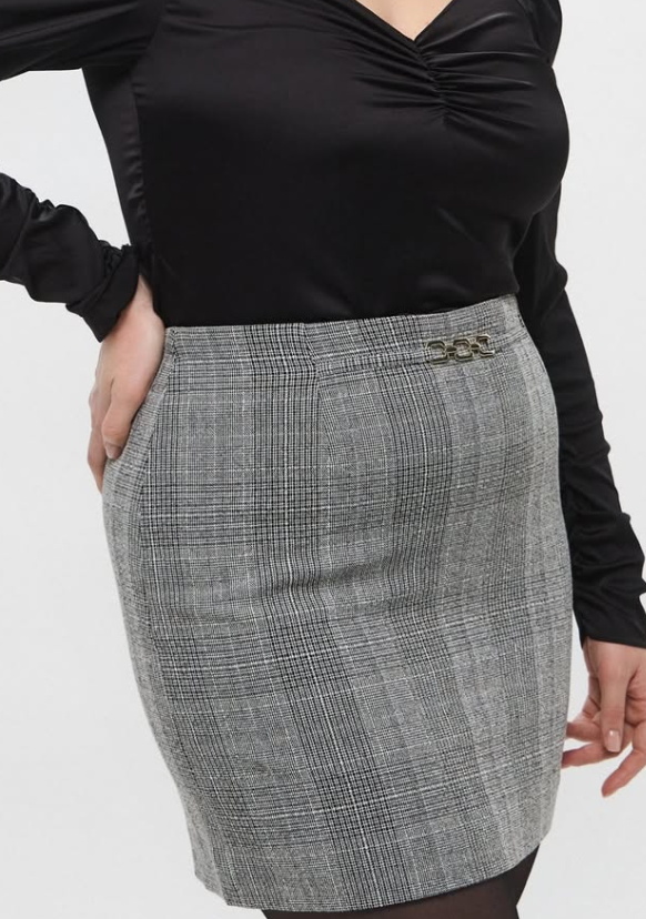 H&M - Plaid Lined Checked Skirt