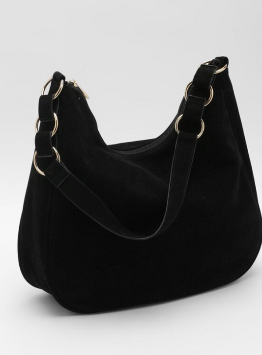 Boohoo - Suede Link Shoulder Bag