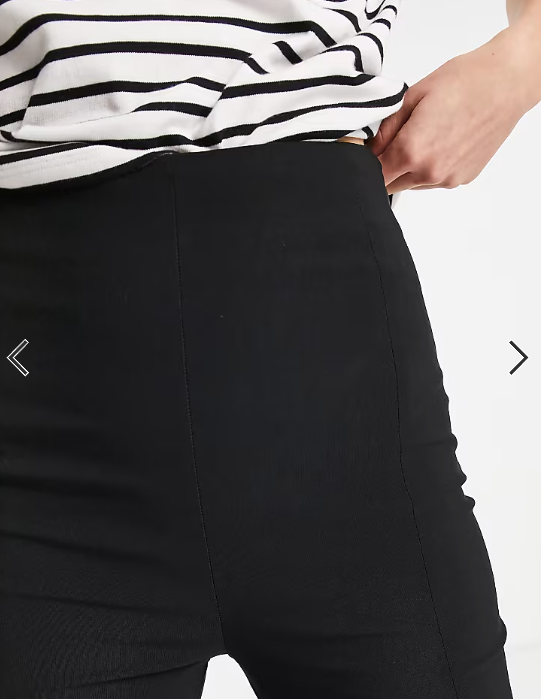 ASOS DESIGN Tall tailored high waist skinny trousers in black