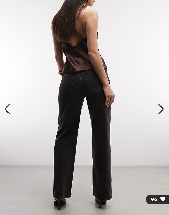 Abrand Jeans 95 baggy jeans in Black