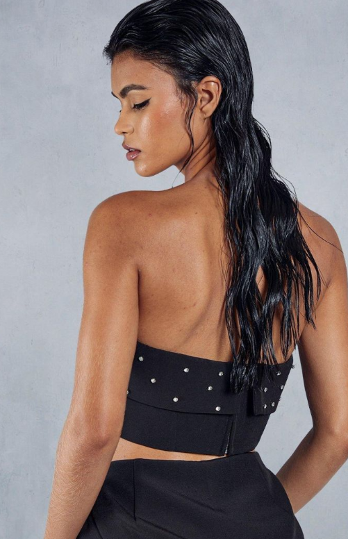 Diamante Embellished Corset Top