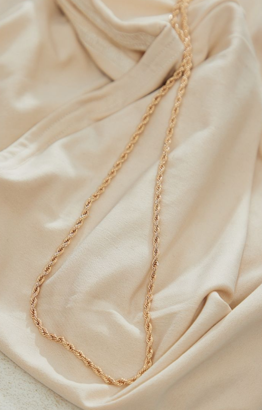 Gold Twist Rope Belly Chain