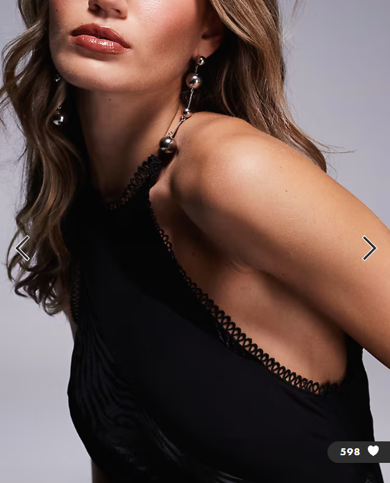 ASOS DESIGN racer neck velvet panelled maxi dress with godets in black