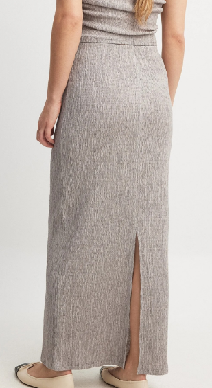 NAKD - structured maxi skirt - grey