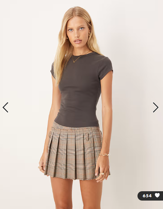 ASOS DESIGN soft baby tee in charcoal
