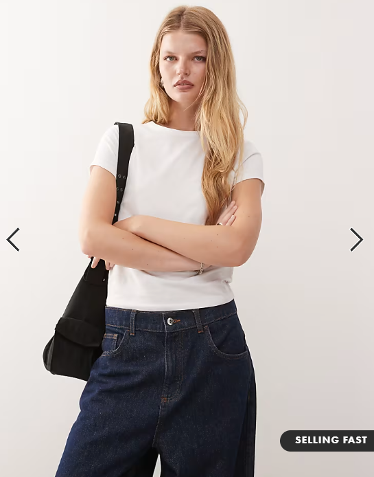 COLLUSION fitted t-shirt in white