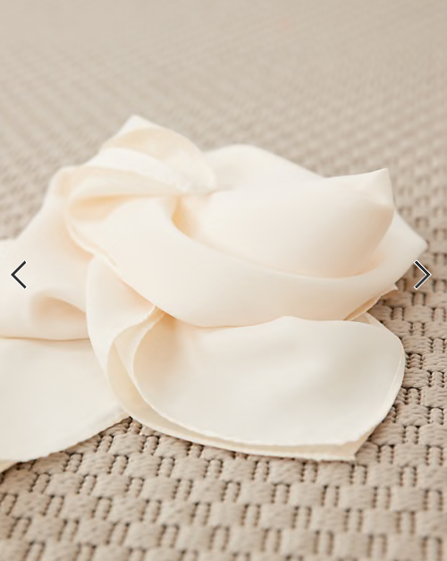 DesignB London hip scarf in ecru cream