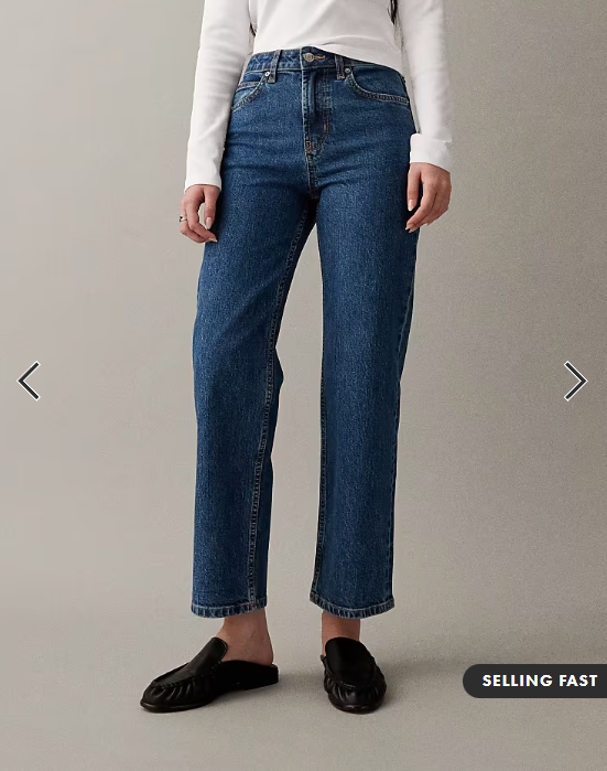 ASOS DESIGN ankle grazer comfort stretch straight leg jeans in clean dark mid