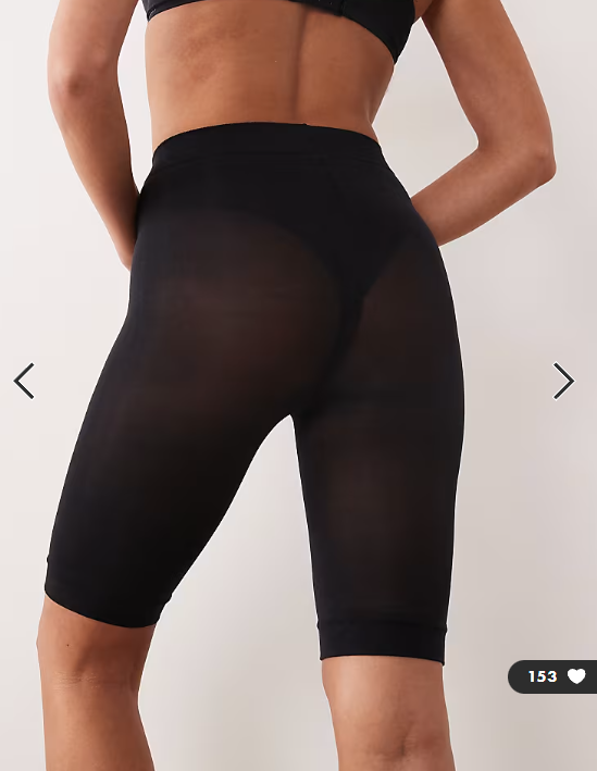 ASOS DESIGN anti-chafing shorts in black