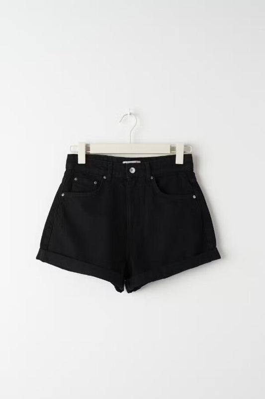 Dagny Mom Shorts Black
