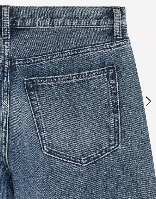 ARKET Cloud low rise baggy wide leg jeans in dark wash blue