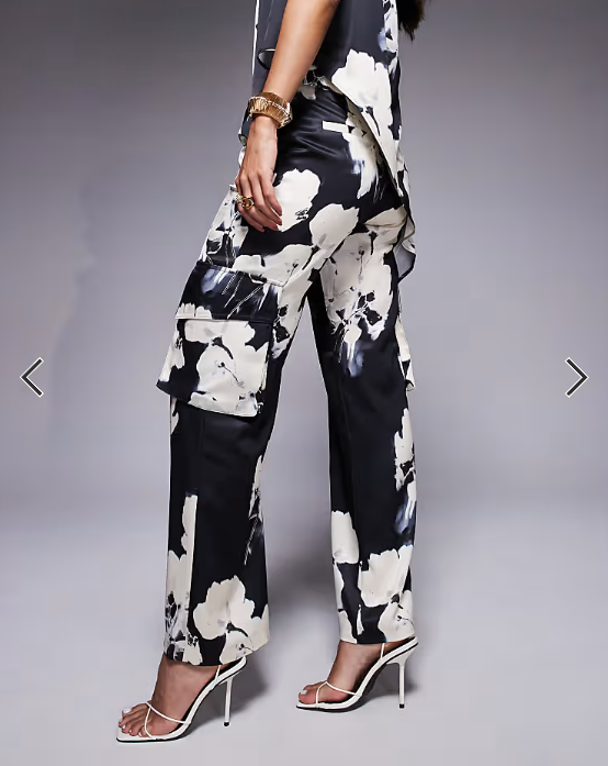 ASOS DESIGN tailored straight leg cargo trousers