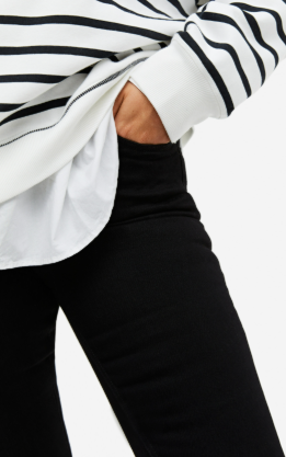 H&M - Skinny High Jeans - Black - Ladies
