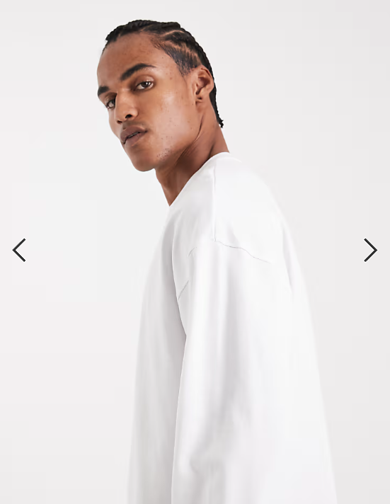 ASOS DESIGN Circular Design Collection super heavyweight oversized long sleeve t-shirt in white
