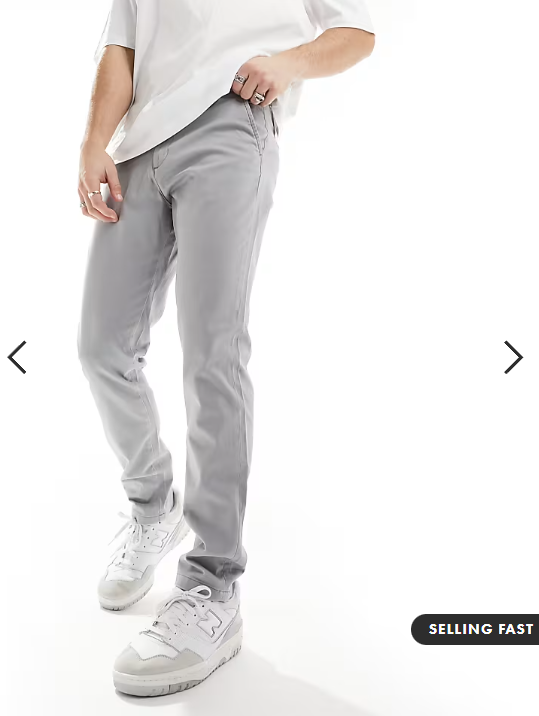 Jack & Jones chino in slim fit grey