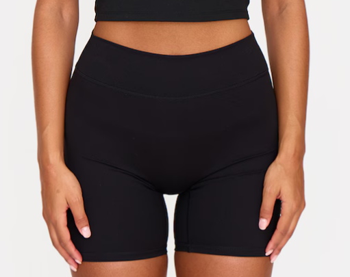 Black Ultimate Sculpt High Waist Gym Shorts