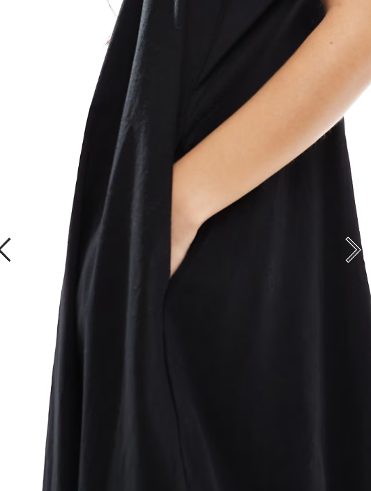 Vero Moda puffball hem poplin maxi cami dress in black