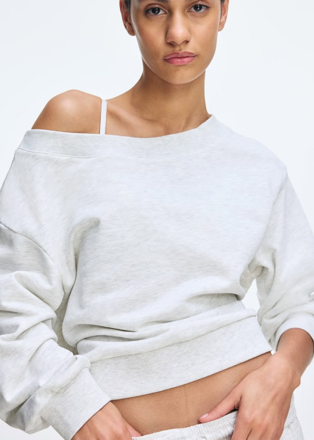 H&M - OFF-THE-SHOULDER SWEATSHIRT