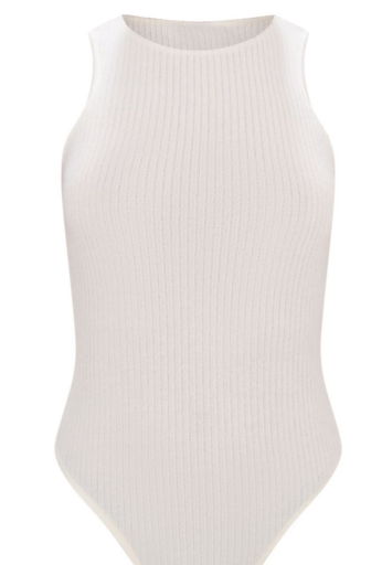 Tall Cream Brushed Rib Bodysuit