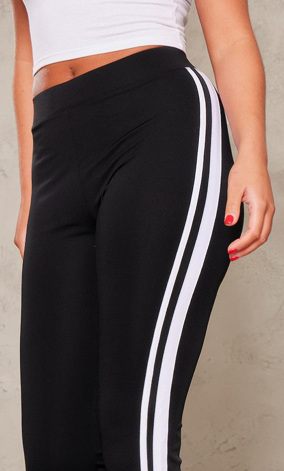 Black Soft Touch Seamless Yoga Flare Trousers