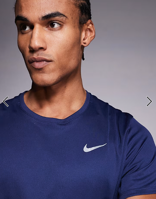 Nike Running Miler Dri-FIT t-shirt in navy