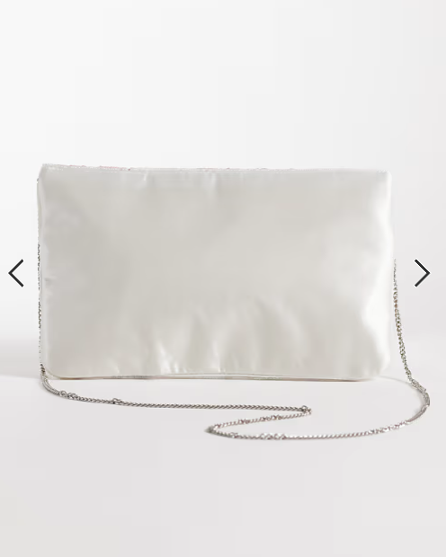 True Decadence floral embellished envelope clutch bag in pink
