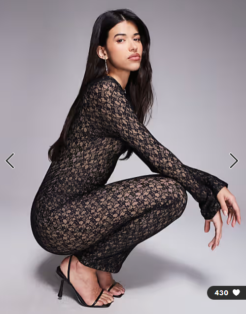 Ruched & Ready high neck long sleeve sculpting lace maxi dress in black