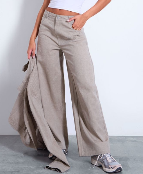 Light Grey Slouchy Denim Jeans