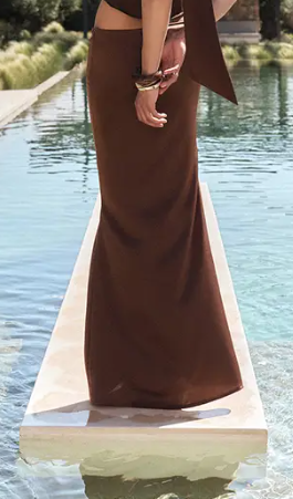 Plt - Satin Maxi Skirt